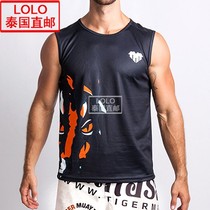 Tiger Tiger Thailand Import Speed Dry Sport Boxing Thai Boxing Fitness Outdoor Short Sleeve T-shirt Vest