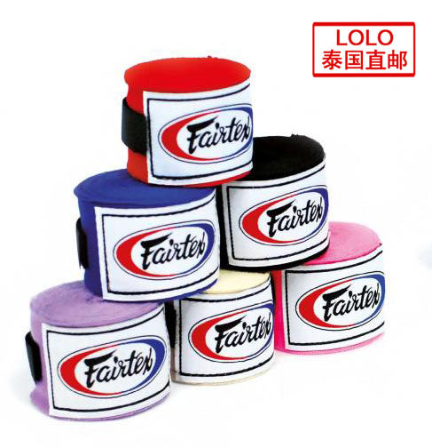 Thai Fairtex bandage tangles with boxing training loose-fighting gaggers with bandages