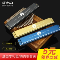 Ke Rui harmonica 24-hole polyphonic harmonica C tune beginner student mouth organ playing advanced male and female instruments