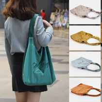 Portable handbag shopping shoulder bag flannel storage bag casual carry bag mobile phone utility bag net red skin Big