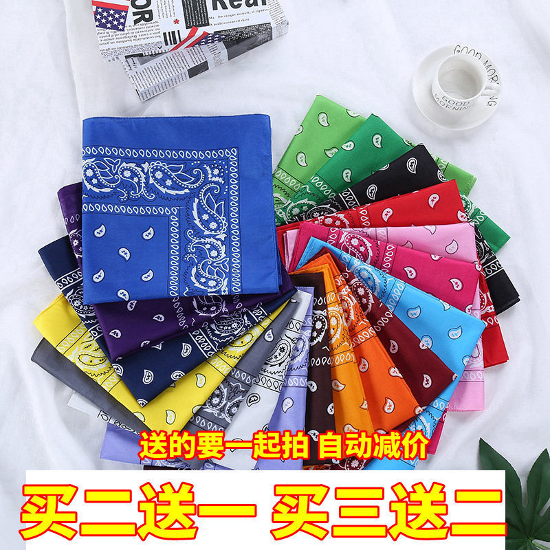 Polyester Paisley Scarf Hip-Hop Scarf Street Dance Headband Trendy Sports Printed Headscarf Unisex Fashion Scarf Neckerchief