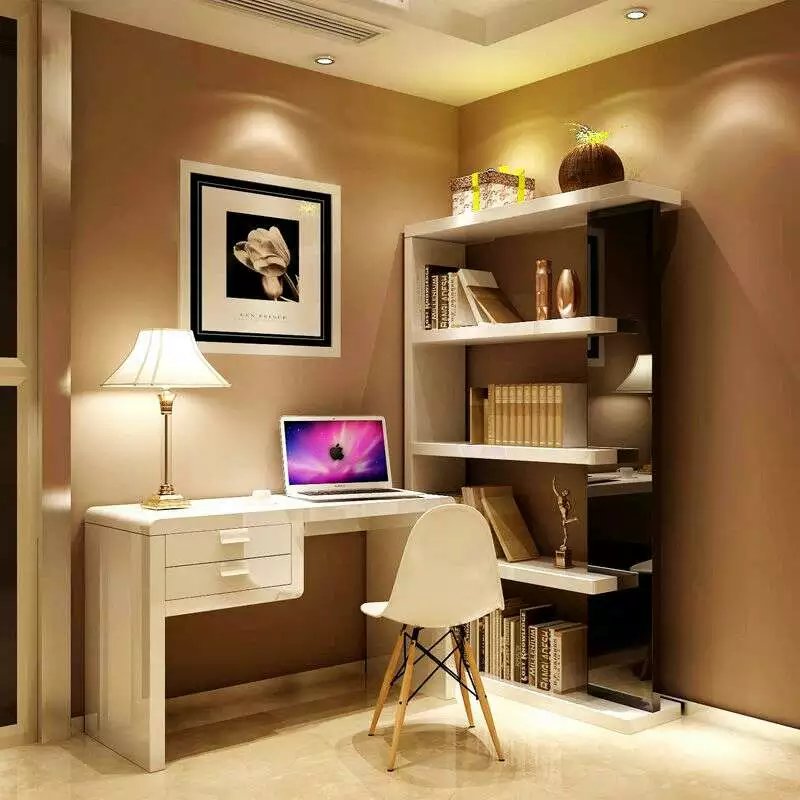 Trắng piano sơn bàn máy tính bàn lớn bàn đơn giản hiện đại IKEA bàn DNZ lắp ráp máy tính để bàn - Bàn bàn học gấp
