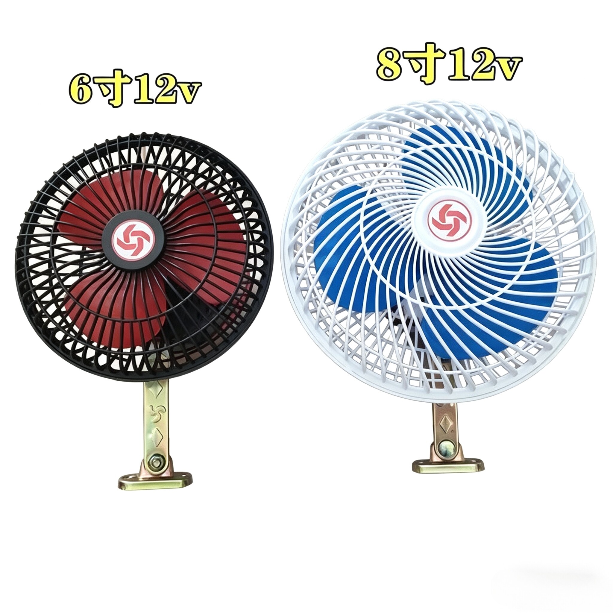 Electric Vehicle Fan, Battery-Powered Tricycle Small Fan, 12V 48V 60V 72V Enclosed Car Fan, Night Market Electric Fan