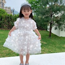 Bellanson Horse girl 2020 Summer new dress Dress Little Girl Princess Dresses Bright Sheet Child Fluffy Dress Sweet