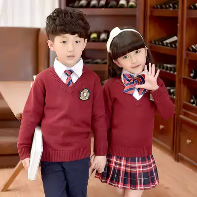 Beilan Senma Boys and Girls Clothing Set Children Cotton Long Sleeve Sweater Kindergarten School