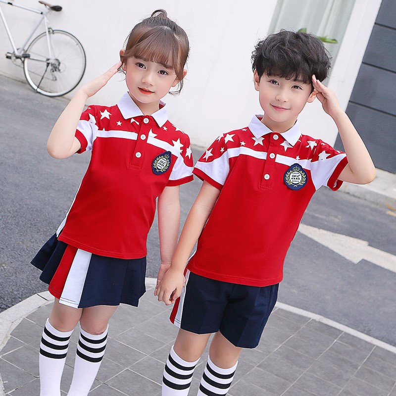 Kindergarten Garden Uniform Summer Clothing Short Sleeve Suit Children Banfu Games Summer Elementary School Uniforms Summer