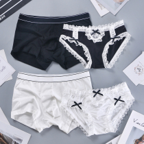 Banana inside the new 2 dress lovers underwear one man and one woman pure cotton Sexy cute couples underwear passion