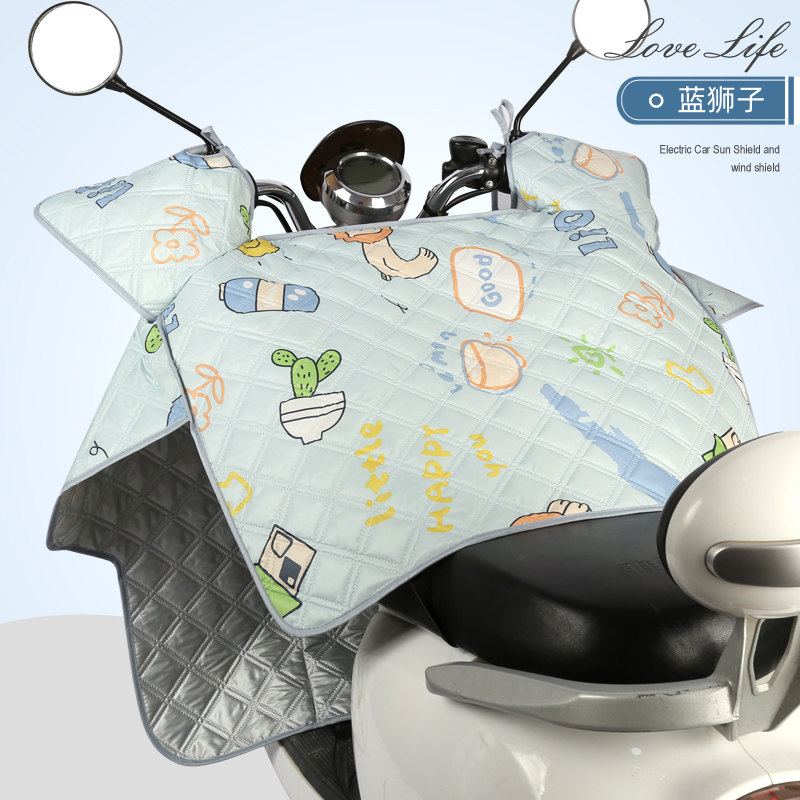 Electric vehicle windshield is summer sunscreen sunshade summer thin battery locomotive windproof waterproof spring and autumn seasons