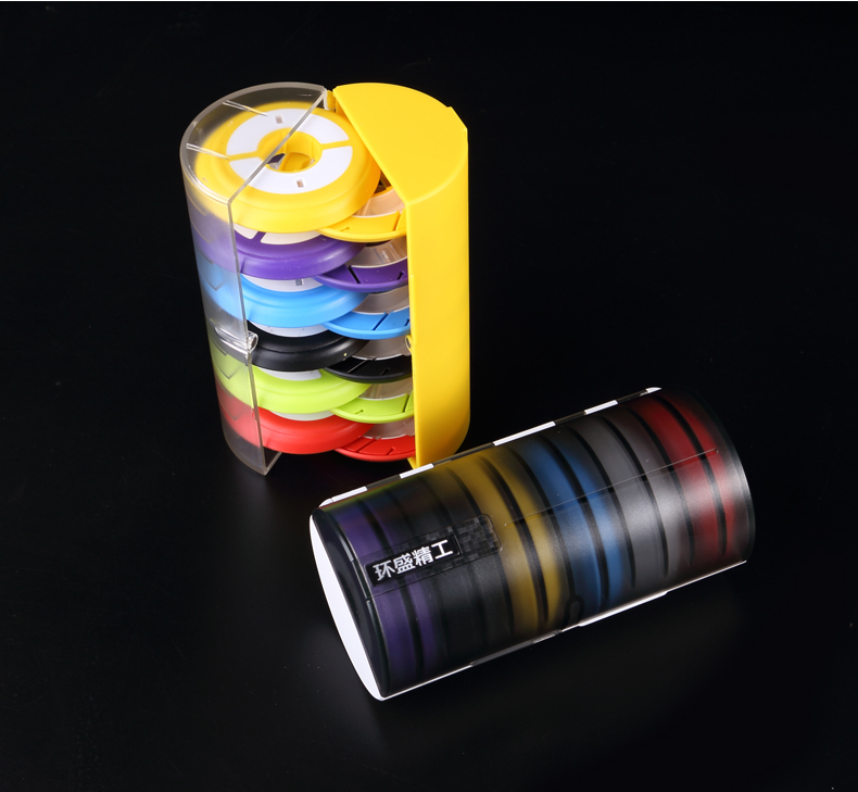 Huansheng mới cao cấp silicone dòng chính hộp dây câu cá hộp 12 trục ngư cụ thiết bị câu cá phụ kiện túi đựng cần câu 1m65