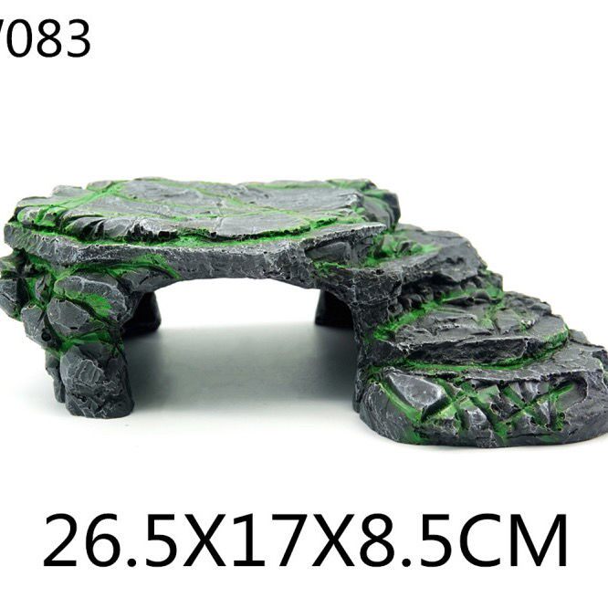 Turtle micro landscape sun terrace climbing platform sun back turtle tank to avoid climbing platform floating island turtle platform turtle cave high water level natural stone