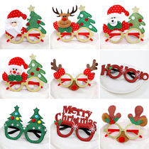 Christmas glasses frame Christmas childrens gift decoration dress up photo props kindergarten reward small gifts