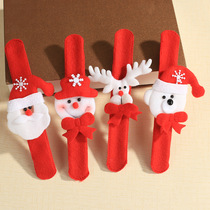Christmas plush snap ring bracelet Christmas decorations pat belt hair accessories kindergarten gifts