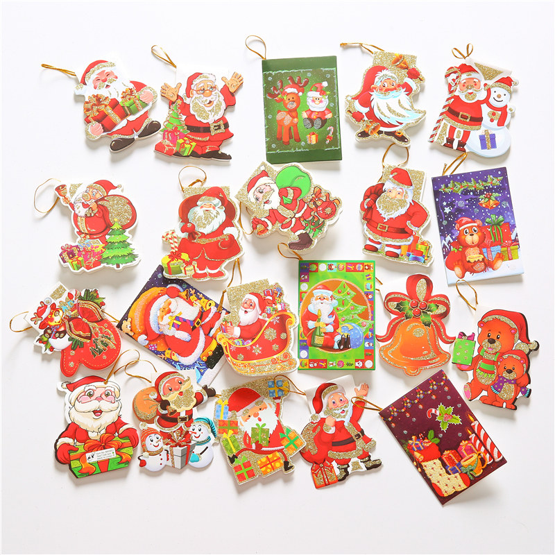 Christmas greeting card Christmas gift handmade Teacher's Day custom children's gift small card kindergarten to send children