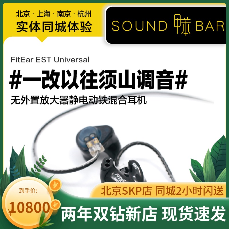 Toluene FitEar EST Universal requires no exclusive amplifier electrostatic moving iron hybrid in-ear headphones