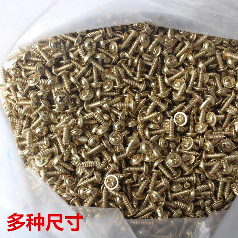 New product hardware gold and silver color self-tapping screw cross head screw dark hanging assorted hooks round head studs