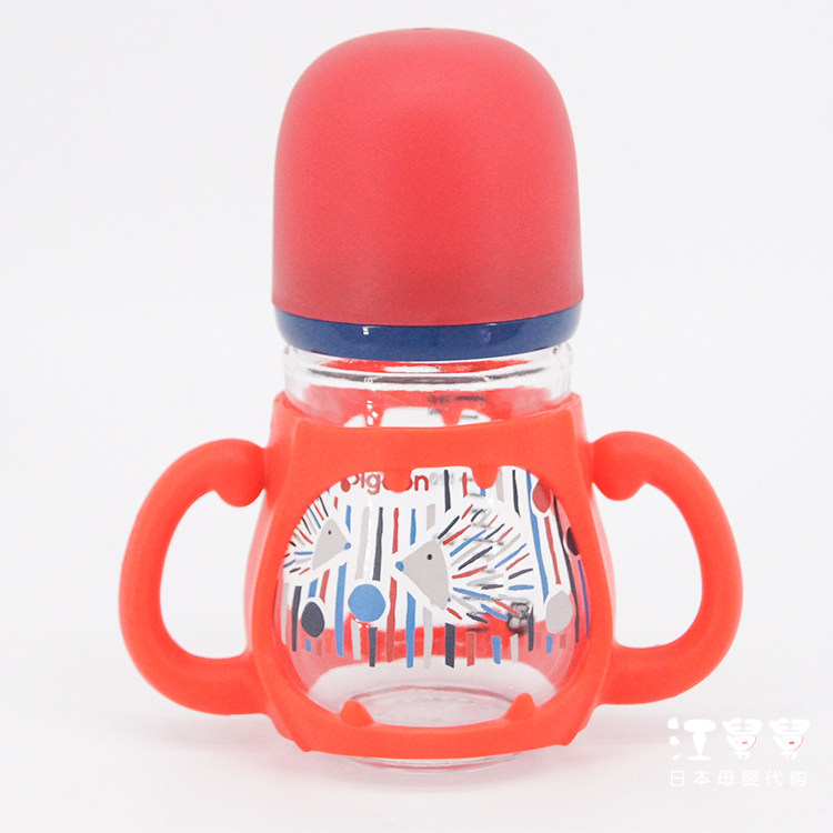 Suitable for Beloved wide mouth diameter feeding bottle handle soft silicone handle accessories PPSU bottle special cover