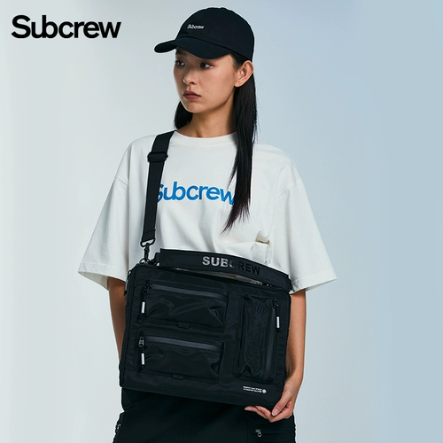 Subcrew Сумка через плечо, ноутбук, барсетка, сумка на одно плечо подходит для мужчин и женщин, 16 дюймов