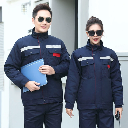 Зимний комплект для работы, съемная износостойкая куртка, пуховик, увеличенная толщина