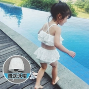Đồ bơi trẻ em Hàn Quốc bé gái công chúa ren bé gái vừa và nhỏ chia đôi bikini đồ bơi cho bé - Bộ đồ bơi của Kid