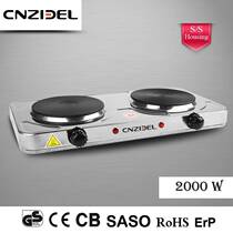 Double plate 2000W electric stove 110V220V European standard double stove steaming and frying electric stove double heating laboratory electric stove