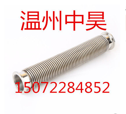 Forming 304 stainless steel vacuum bellows quick fit vacuum hose flexible bellows KF40 already measured
