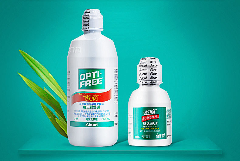 Alcon tự hào thả dung dịch chăm sóc kích thước chai 355ml + 60ml kính vô hình kính làm đẹp potion YZ - Thuốc nhỏ mắt v rohto vitamin