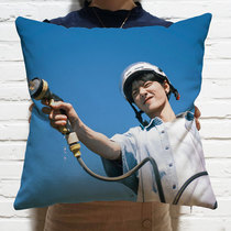 X Jiu Youth League Xiao Zhan around the same pillow to figure custom cartoon support illustration cushion with pillow core