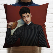 De Yunshe Zhang Yunlei Yang Jiulang pigtail two surrounding the same photo illustration pillow head to figure custom large cushion