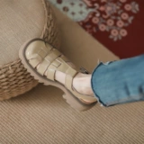 Плетеные сандалии, обувь на платформе, из натуральной кожи, коллекция 2023