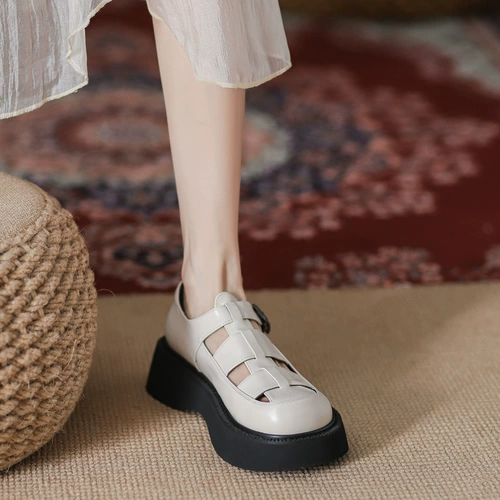 婥蕾 Сандалии, обувь, летняя плетеная брендовая сумка на платформе, 2024 года, популярно в интернете