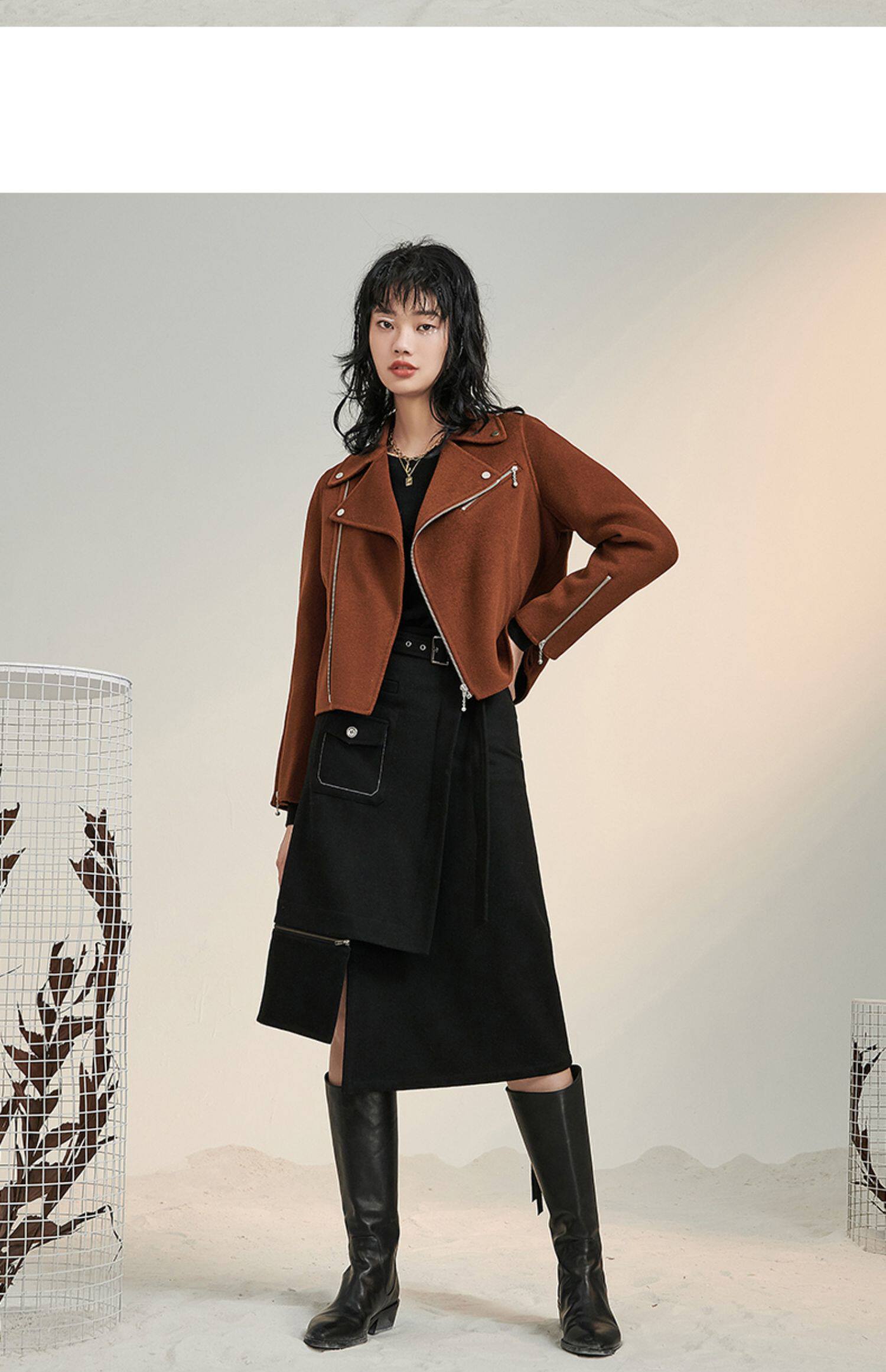 Зимнее осеннее шерстяное пальто, осенняя куртка, коллекция 2021 для возраста       