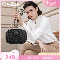 Kinley to bag 2022 new sheepskin slanted satchel chain bag Girl Bag Fashion Little Square Bag Tofu Bag Tide