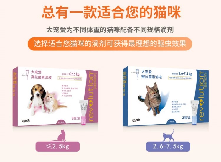 Tẩy giun 喵 Giọt trong ống nghiệm là một con mèo - Cat / Dog Medical Supplies Dụng cụ phòng khám thú y