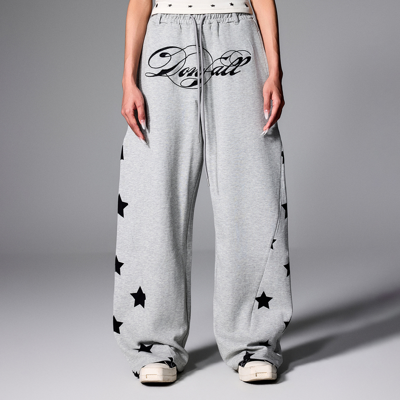 Donfall Star Series Patchwork Scimitar Pants Spring and Summer New American Retro Loose Casual Long Pants Unisex Trendy