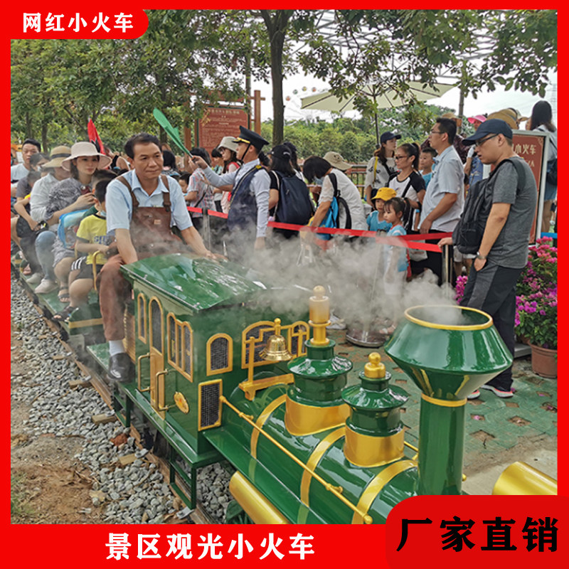 Scenic area farm net red sightseeing track small train can take multi-person amusement equipment park electric children outdoor tour