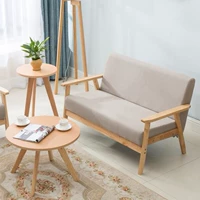 Sofa cỡ nhỏ văn phòng phòng khách nhỏ quần áo vải gia đình sofa đôi đơn nhỏ sáng tạo ba người nữ - Ghế sô pha bộ sofa