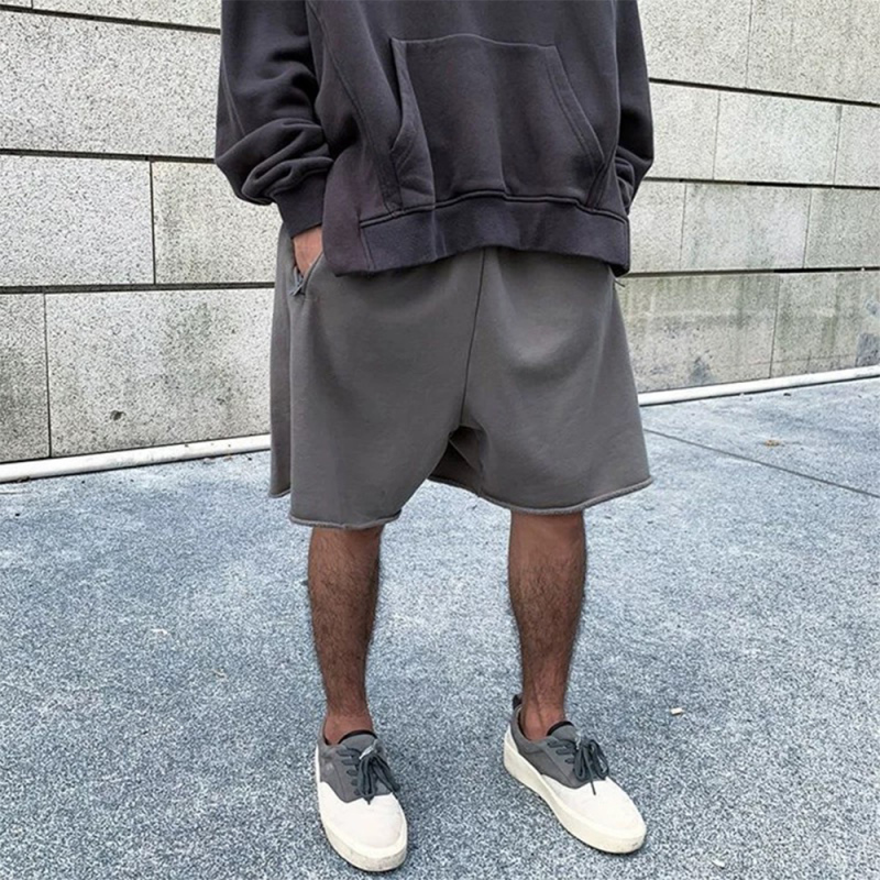 Lownn Kanye Kanye Season6 American Heavyweight Trendy Brand Pure Cotton Loose Five-Point Shorts Sports Fitness Shorts Lownn Kanye Kanye Season6 American Heavyweight Trendy Brand Pure Cotton Loose Five-Point Shorts Sports Fitness Shorts