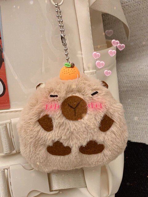 Kapibara DIY Handmade Gift Recording Doll Material Kit That Makes Squeaking Sounds, Popular Online Class Mouse Ball Bag Pendant