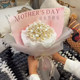 Hand-Woven DIY Magnolia Flower Bouquet Material Kit LAOSHU Artificial Flower Bouquets Mother's Day Gift for Mom