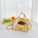 Pudding Dog Handmade Bag DIY Self-Making Material Kit as a Birthday Gift for Girlfriend, Single Shoulder Crossbody Small Square Bag