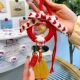 Handmade Rope Weaving DIY Golden Broom Pendant Material Kit, Year of the Dragon Self-Made Car Hanging Ornament, Gift for Dad or Boyfriend for New Year