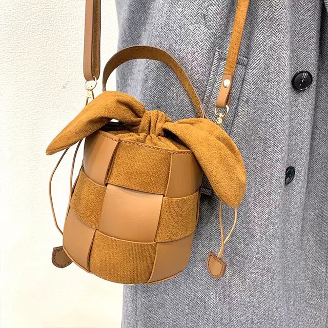 Handmade DIY Creative Year of the Rabbit Bucket Bag DIY Kit Crossbody Tote Bag Gift for Girlfriend