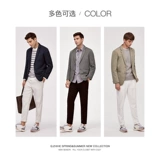 Куртка для отдыха, осеннее термобелье, пиджак классического кроя, облегающий крой