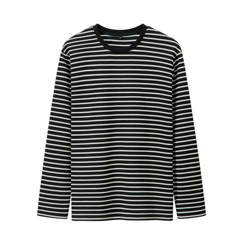 Мужская трендовая демисезонная универсальная базовая приятная телу футболка для отдыха, осенняя