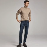 Осенние прямые свободные джинсы, модные трендовые ретро штаны, коллекция 2021