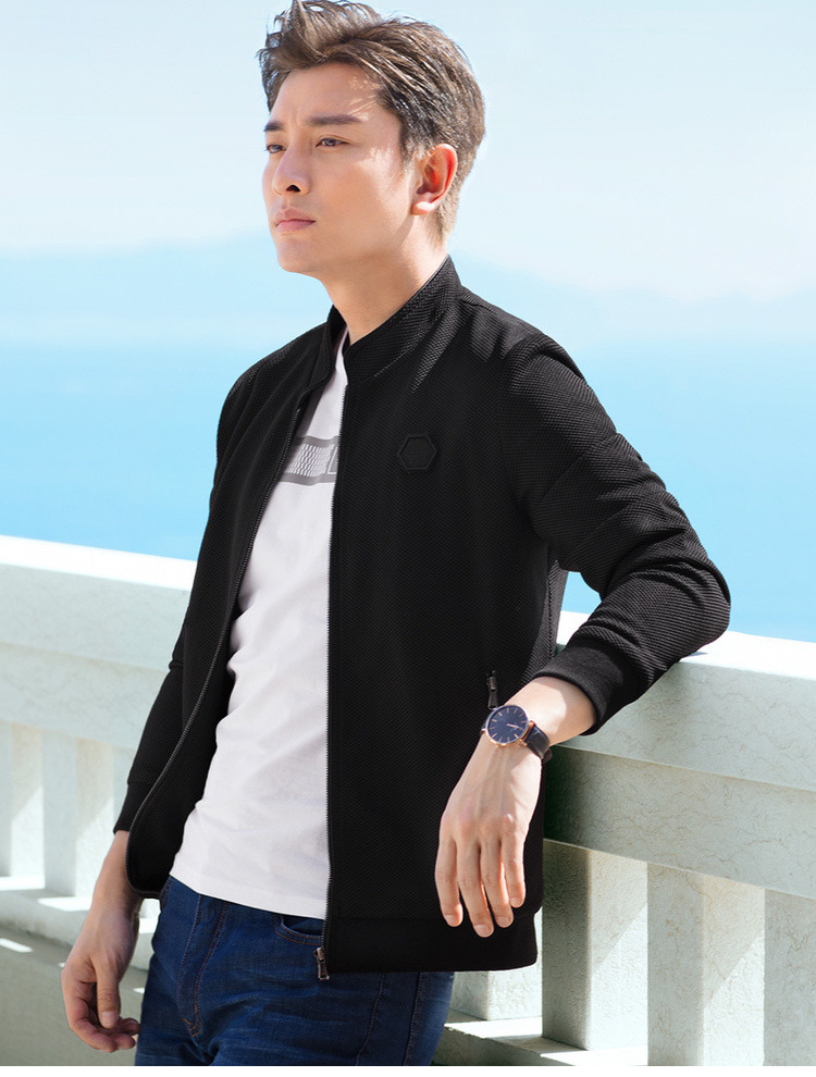 Blouson homme QZHIHE    manches longues en Polyester - Ref 3116484 Image 12