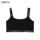 Sanfu Women Vest mùa xuân Tương phản đơn giản Tiếng Anh Dây đeo vai chạm đáy Vest thoải mái Đồ lót 419587 - Áo vest
