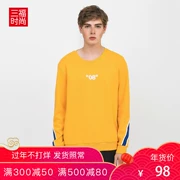 Sanfu 2018 mùa đông sản phẩm mới khâu áo len nam màu tương phản và áo sơ mi cashmere dài tay 391916