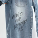 三福 Летний джинсовый комплект, куртка, штаны