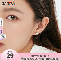 Sanfu 925 Silver Retro Elegant Temperament Pearl Earrings This season popular temperament girl earrings 794525